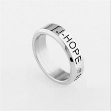 Load image into Gallery viewer, Kpop Ring Stainless Steel JHOPE Finger Rings Jewelry Rings Accessories for Men Women Female Bangtan Boys Jewelry