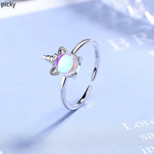 Load image into Gallery viewer, 2019 New Arrival Mood Unicorn Rings for Women Fashion Adjustable Elegant Rings Female Wedding Jewerly Accessories Party Gifts
