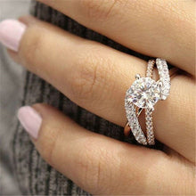 Load image into Gallery viewer, Fashion Women Ring Luxury Crystal Zircon Engagement Ring For Women Accessories Female Wedding Jewelry Gift