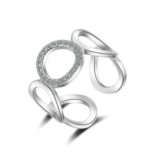 Load image into Gallery viewer, TJP New Arrival Rose Gold Female Lady Finger Rings Jewelry Top Quality 925 Silver Rings For Women Wedding Engagement Accessories