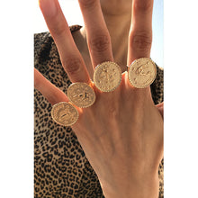 Load image into Gallery viewer, Flatfoosie 2020 Gold Constellation Rings For Women Girl Fashion Celestial Horoscope Female Couple Ring Charm Jewelry Accessories