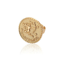 Load image into Gallery viewer, Flatfoosie 2020 Gold Constellation Rings For Women Girl Fashion Celestial Horoscope Female Couple Ring Charm Jewelry Accessories