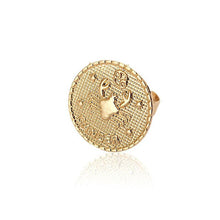 Load image into Gallery viewer, Flatfoosie 2020 Gold Constellation Rings For Women Girl Fashion Celestial Horoscope Female Couple Ring Charm Jewelry Accessories