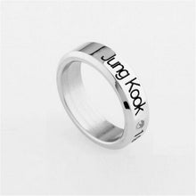 Load image into Gallery viewer, Kpop  Ring Stainless Steel JHOPE Finger Rings Jewelry Rings Accessories for Men Women Female Bangtan Boys Jewelry
