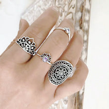 Load image into Gallery viewer, Hot Sale Women Ocean Star Moon Joint 13 Piece Set Ring Jewelry Retro Opal Crown Zircon Rings Fashion Female Accessories
