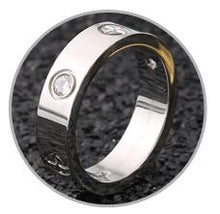 Load image into Gallery viewer, Screw Rings For Women Accessories Stainless Steel Men Jewelry Couple Engagement Rose Gold Female Crystal Finger Wedding Ring
