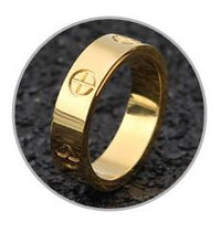 Load image into Gallery viewer, Screw Rings For Women Accessories Stainless Steel Men Jewelry Couple Engagement Rose Gold Female Crystal Finger Wedding Ring
