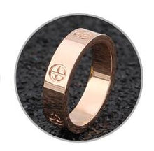 Load image into Gallery viewer, Screw Rings For Women Accessories Stainless Steel Men Jewelry Couple Engagement Rose Gold Female Crystal Finger Wedding Ring
