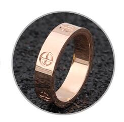Screw Rings For Women Accessories Stainless Steel Men Jewelry Couple Engagement Rose Gold Female Crystal Finger Wedding Ring