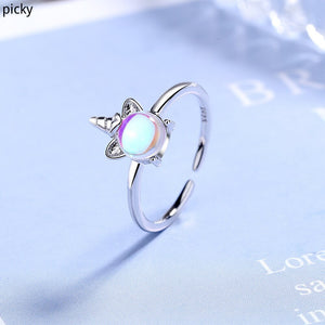 2019 New Arrival Mood Unicorn Rings for Women Fashion Adjustable Elegant Rings Female Wedding Jewerly Accessories Party Gifts