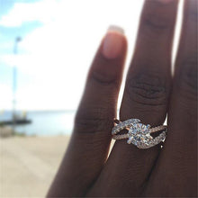 Load image into Gallery viewer, Fashion Women Ring Luxury Crystal Zircon Engagement Ring For Women Accessories Female Wedding Jewelry Gift
