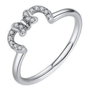 BELAWANG 100% 925 Sterling Silver Ring Mickey Finger Ring for Women Sterling Silver Jewelry Gift Female engaged Ring