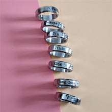 Load image into Gallery viewer, Kpop  Ring Stainless Steel JHOPE Finger Rings Jewelry Rings Accessories for Men Women Female Bangtan Boys Jewelry
