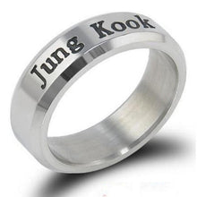 Load image into Gallery viewer, Kpop  Ring Stainless Steel JHOPE Finger Rings Jewelry Rings Accessories for Men Women Female Bangtan Boys Jewelry
