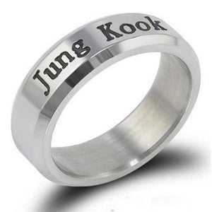 Kpop  Ring Stainless Steel JHOPE Finger Rings Jewelry Rings Accessories for Men Women Female Bangtan Boys Jewelry