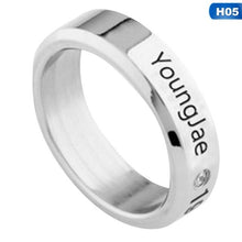 Load image into Gallery viewer, GOT7 Fly Hard Carry JB MARK JR Album Ring Letter Print Jewelry Rings Accessories for Men And Women Female Male Boy Girl Ring
