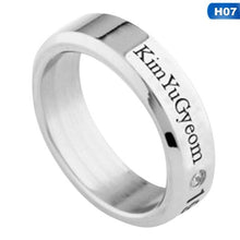 Load image into Gallery viewer, GOT7 Fly Hard Carry JB MARK JR Album Ring Letter Print Jewelry Rings Accessories for Men And Women Female Male Boy Girl Ring

