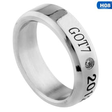 Load image into Gallery viewer, GOT7 Fly Hard Carry JB MARK JR Album Ring Letter Print Jewelry Rings Accessories for Men And Women Female Male Boy Girl Ring
