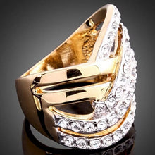 Load image into Gallery viewer, Women Engagement Ring Fashion Crystal Rings High Quality Gold Color Jewelry Wholesale Wedding Ring Female Engagement Accessories
