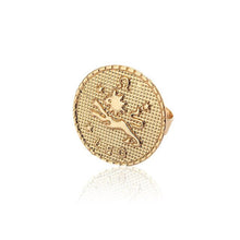 Load image into Gallery viewer, Flatfoosie 2020 Gold Constellation Rings For Women Girl Fashion Celestial Horoscope Female Couple Ring Charm Jewelry Accessories
